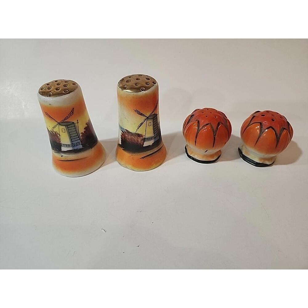 Vintage 1950s Signed Japan Lot Of  Salt & Pepper Shakers Kitchen Decor